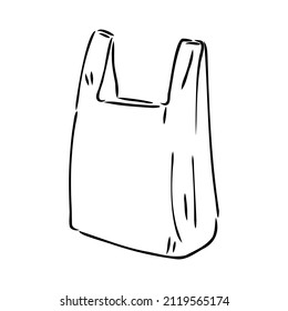 Vector illustration of a plastic bag plastic bag vector