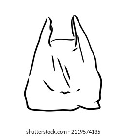 Vector illustration of a plastic bag plastic bag vector