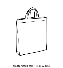 Vector illustration of a plastic bag plastic bag vector