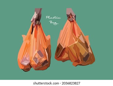Vector Illustration of Plastic Bags	