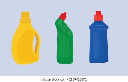 Vector illustration of plastic bottle, liquid container ideas, waste or garbage jerycan pollution recycling