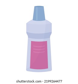 vector illustration of plastic bottle with liquid