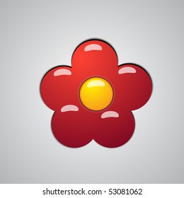 vector illustration plastic flower