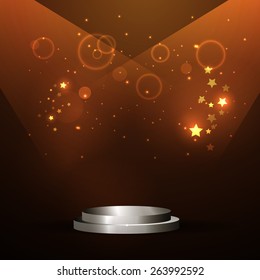 Vector illustration of Platform Graphic Illuminated
