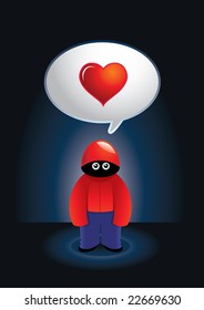 Vector illustration for platonic lovers.