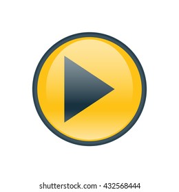Vector illustration of play icon