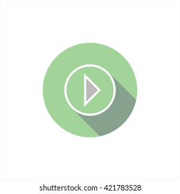vector illustration of play icons.