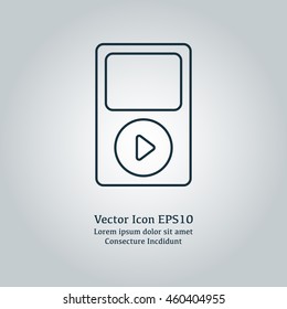 Vector illustration of player icon