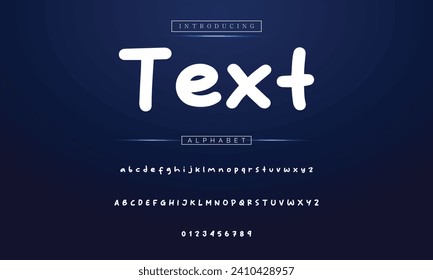 Vector Illustration Playful Handmade Typography. Font For Kids And Games