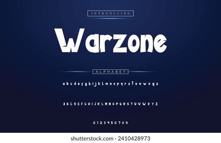Vector Illustration Playful Handmade Typography. Font For Kids And Games