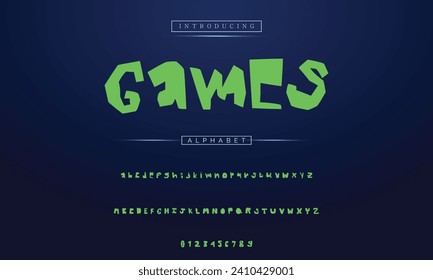 Vector Illustration Playful Handmade Typography. Font For Kids And Games