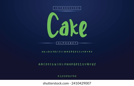 Vector Illustration Playful Handmade Typography. Font For Kids And Games