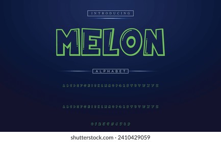 Vector Illustration Playful Handmade Typography. Font For Kids And Games