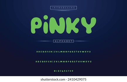 Vector Illustration Playful Handmade Typography. Font For Kids And Games