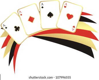 Vector illustration of playing card