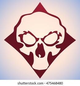 Vector illustration of the playing card suit diamonds