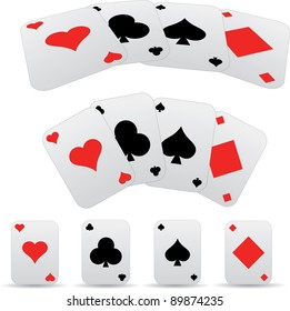 Vector illustration of playing cards.