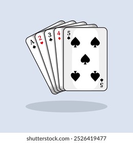Vector illustration Playing Cards. Vector design Casino Cards. Casino Playing Cards design illustration and icon for website, digital and print