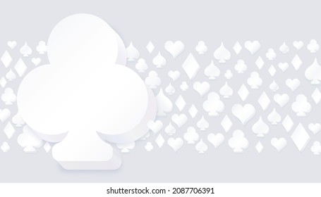 Vector illustration of playing cards suit symbols background. 