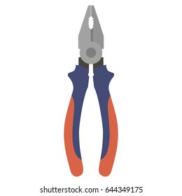 Vector illustration with pliers