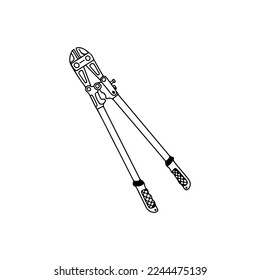 vector illustration of pliers concept
