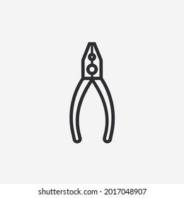 Vector illustration of pliers icon