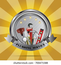 Vector illustration of Plumbing Service
