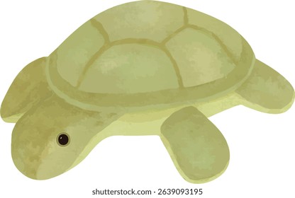 Vector illustration of a plush sea turtle. Great for baby shower cards, nursery decorations, kids’ invitations, and print designs.