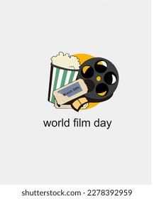 vector illustration png image movie tool watch roll happy film day