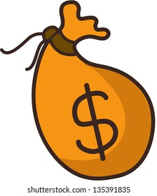 Ilustración vectorial de un bolsillo de dinero