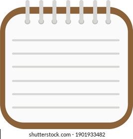 Vector illustration of a pocket notebook for jotting down important things