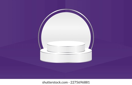 ilustración vectorial diseño de fondo de podio, perfecto para publicidad, publicación en medios sociales, fondo de pantalla y otras necesidades gráficas.