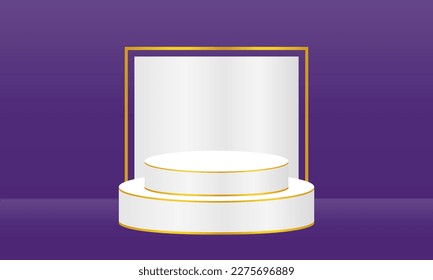 vector illustration podium background design, perfect for advertising, social media post, wallpaper, and other graphic needs.