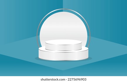 vector illustration podium background design, perfect for advertising, social media post, wallpaper, and other graphic needs.