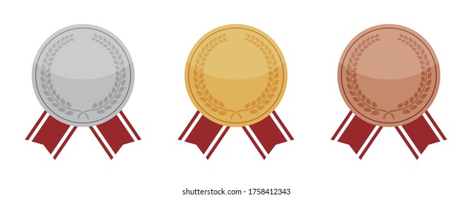 Vector illustration of podium medal.