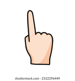 vector illustration of point finger, good for showing something. point cursor, index finger