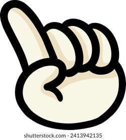 Vektorgrafik des Zeigefingers