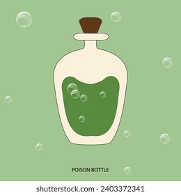 Vector illustration poison asset editable template 
