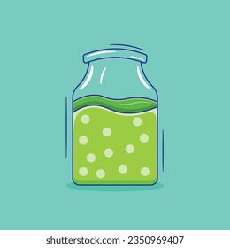 Vector illustration of poison element. flat design vector isolated concept. flat cartoon design.