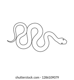 Vector illustration of poison and evil icon. Set of poison and bite stock symbol for web.