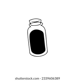 vector illustration of poison potion concept