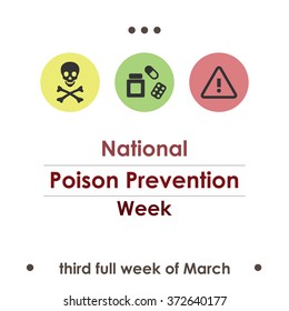 Vector Illustration / Poison Prevention Week