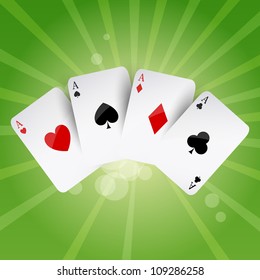 Vector Illustration of Poker Aces