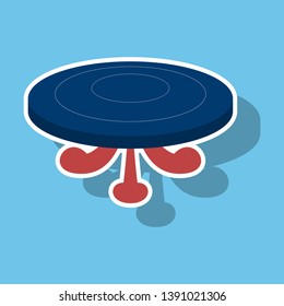 vector illustration of poker or black jack table. playing field in poker or black jack