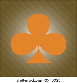 Vector illustration of Poker clover icon or symbol
