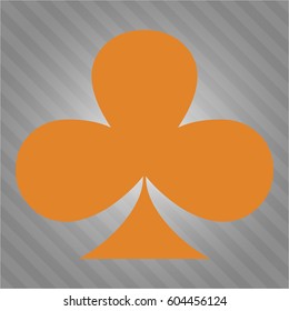  Vector illustration of Poker clover vector icon
