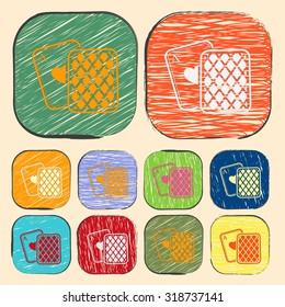 Vector illustration of poker and gambling icon