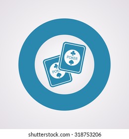 Vector illustration of poker and gambling icon