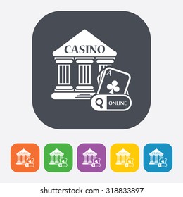 Vector illustration of poker and gambling icon