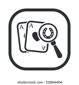Vector illustration of poker and gambling icon